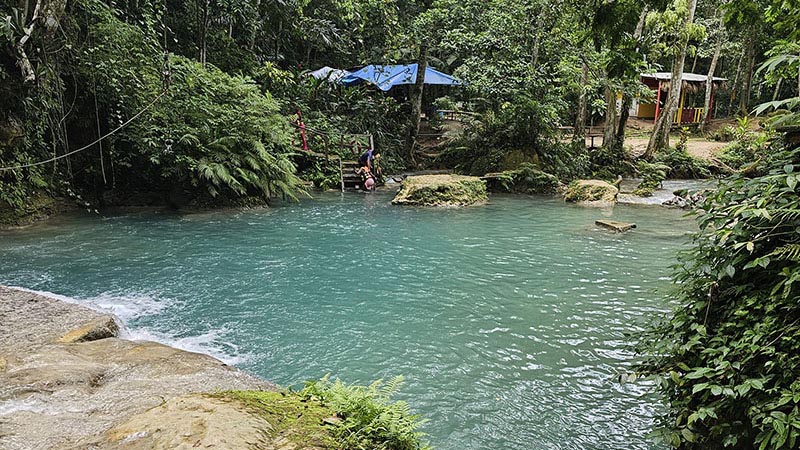 Swimming at Blue Hole